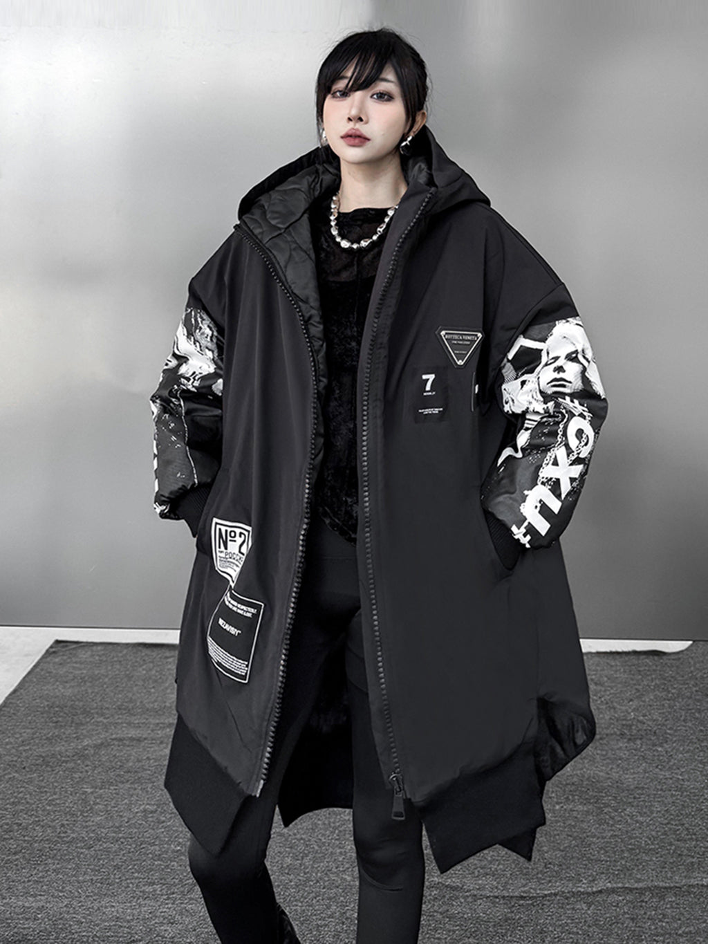 グラフィックスリーブジップジャケット