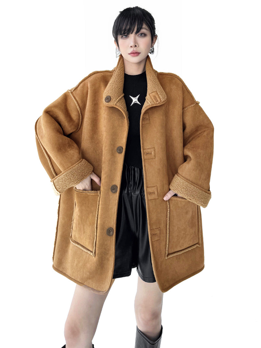 リバーシブルボアコート