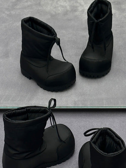 ドローストリングボリュームブーツ