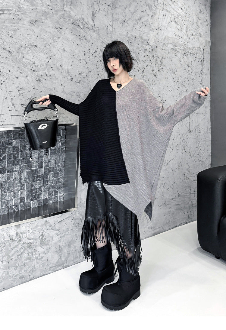 ツートンオーバーラップトップ