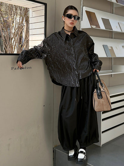 ドレープバルーンワイドパンツ