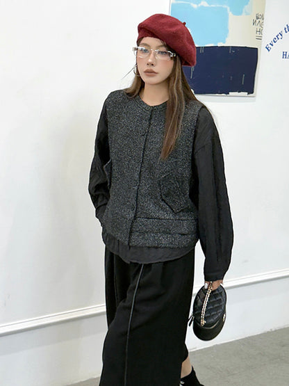 ミックステクスチャープレーントップ