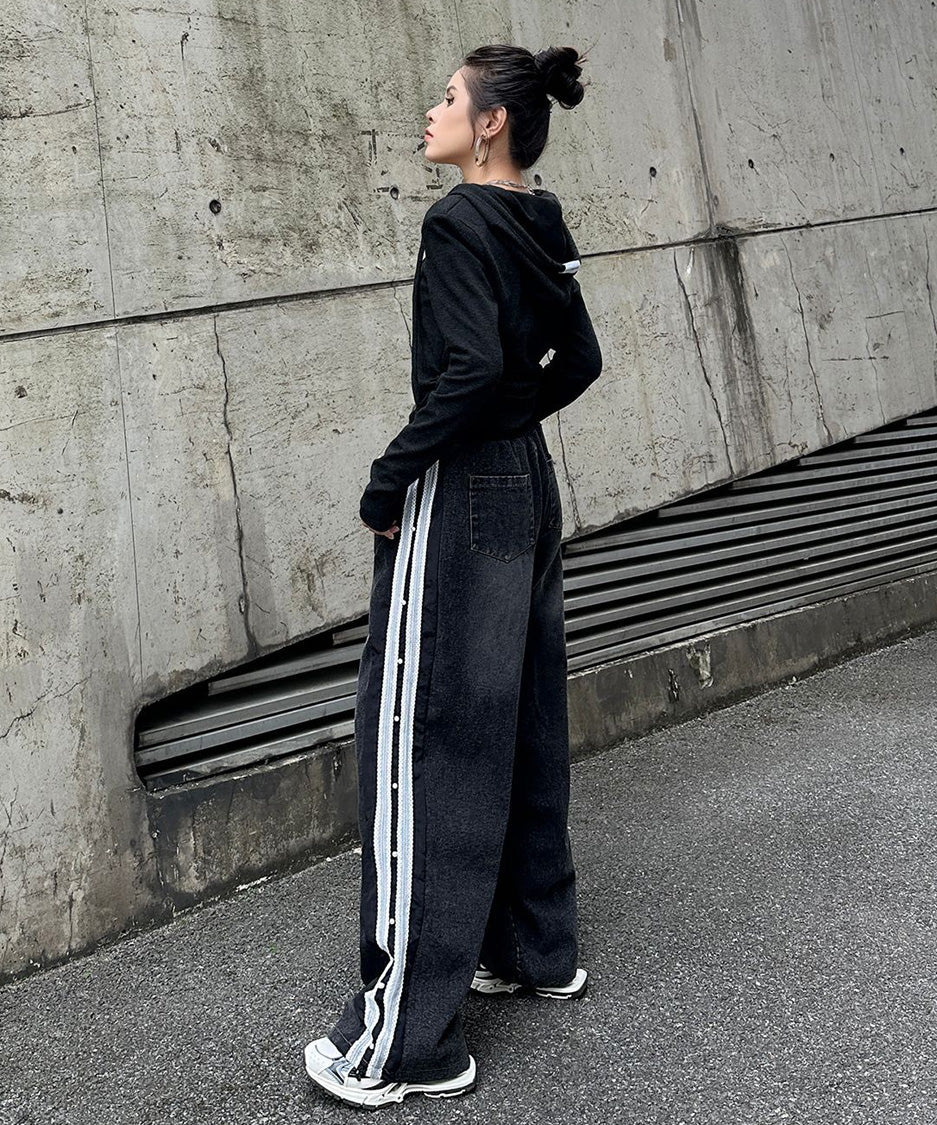 ラインパールデニムパンツ