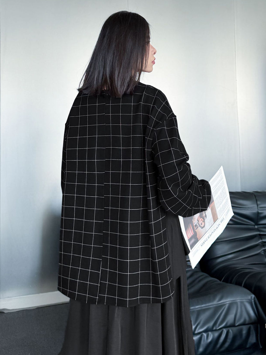 グリッドコンビネーショントップス