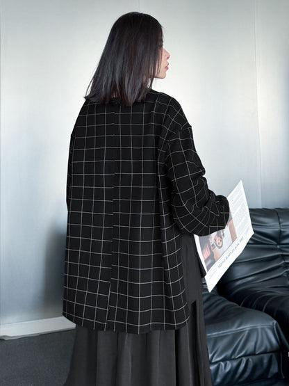 グリッドコンビネーショントップス