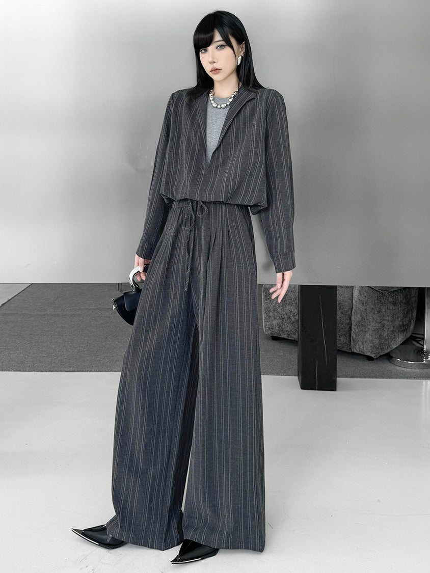 Mesh stitch top and skirt