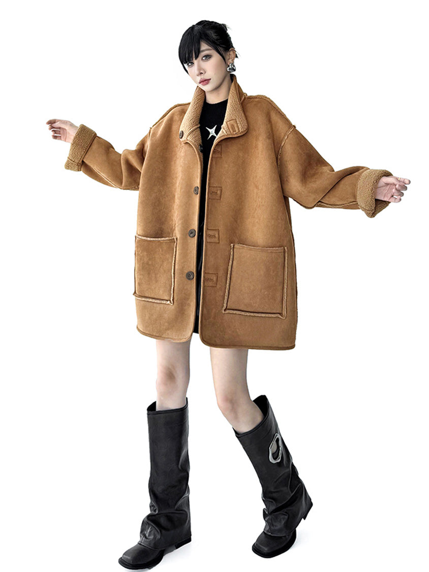 リバーシブルボアコート