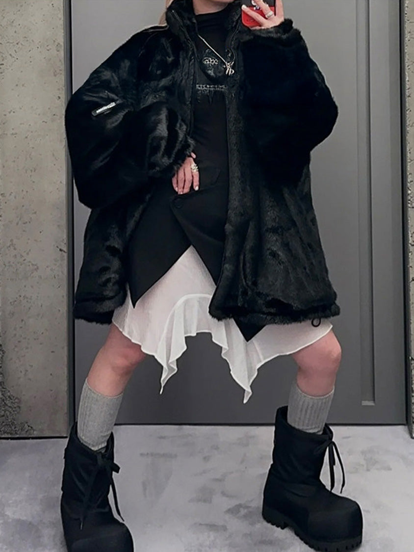 Mesh stitch top and skirt
