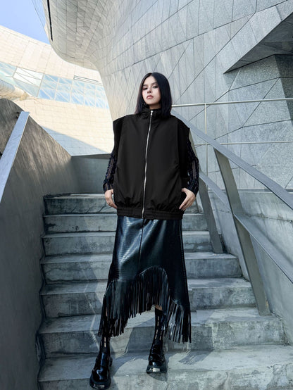 エアコットンジップアップベスト