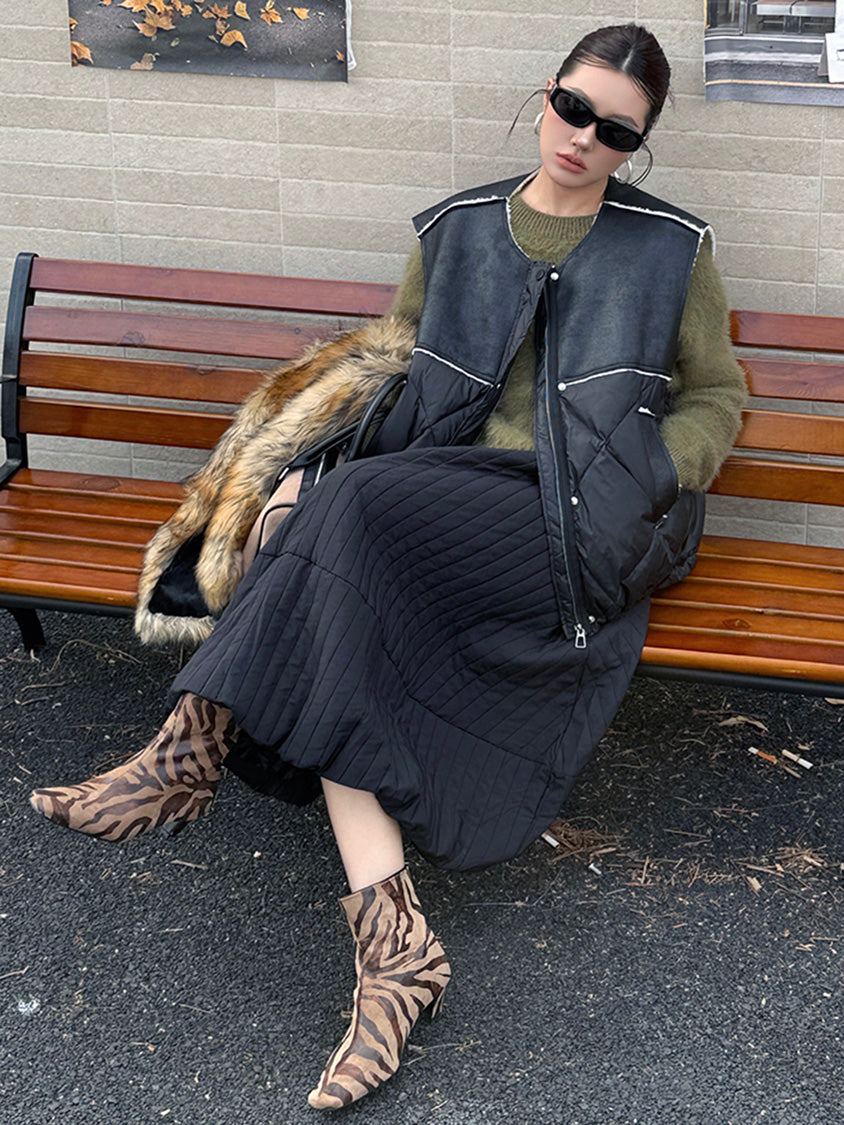 キルトボリュームベストジャケット