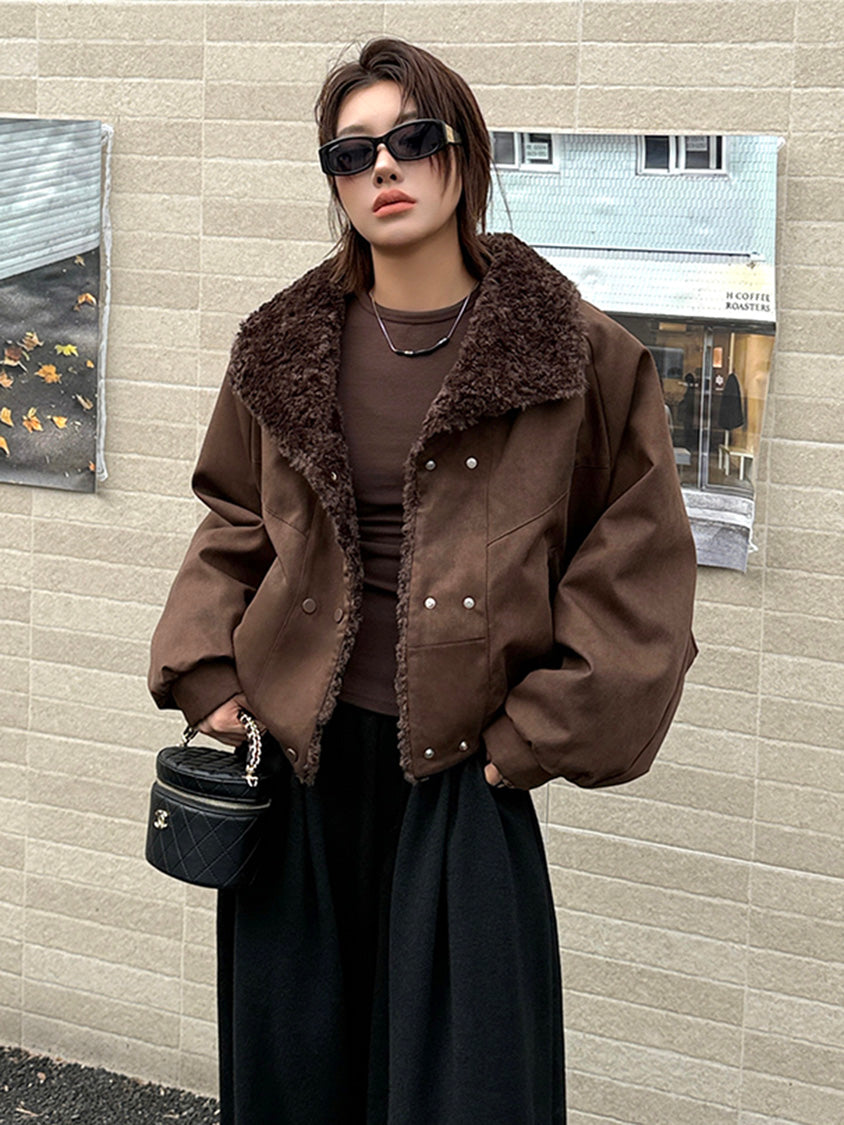 ボアカラージャケット