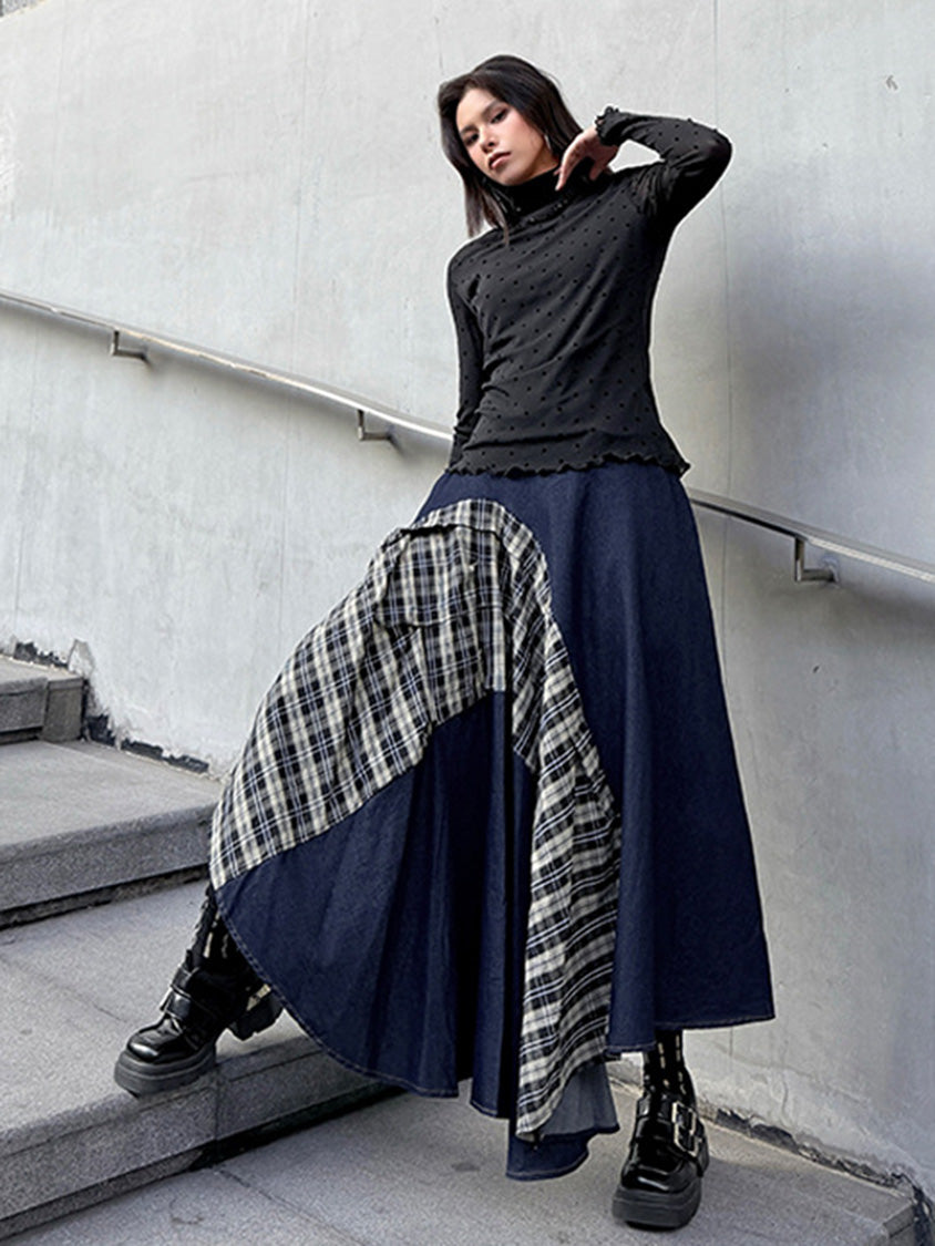 Mesh stitch top and skirt