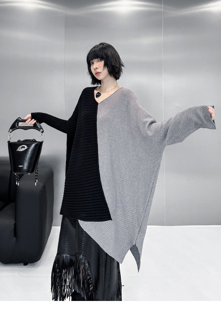 ツートンオーバーラップトップ