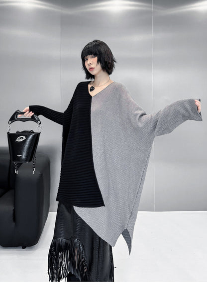 ツートンオーバーラップトップ