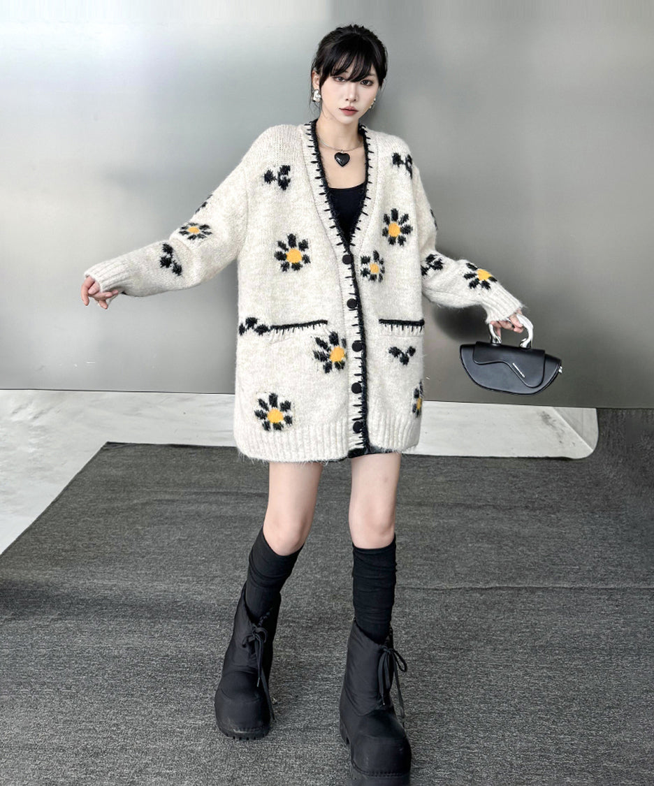 Mesh stitch top and skirt