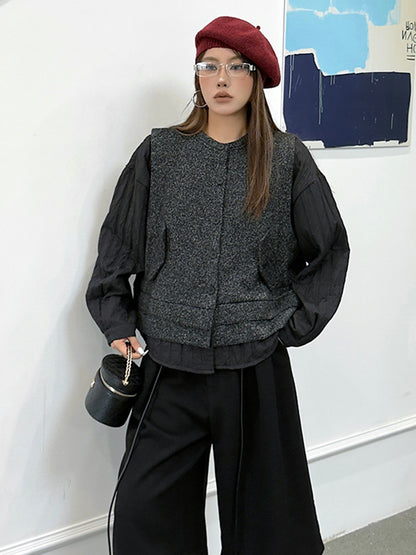 ミックステクスチャープレーントップ