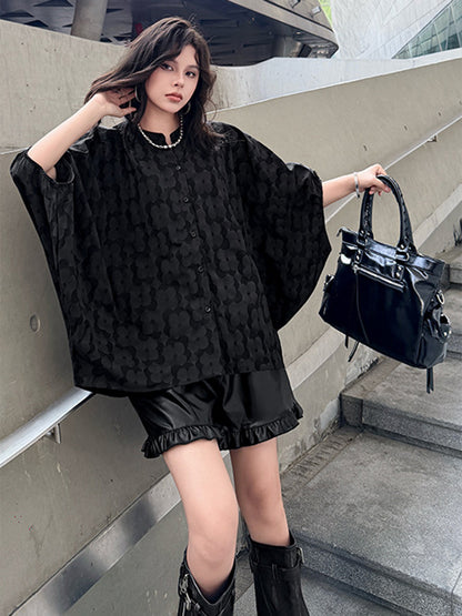 Mesh stitch top and skirt