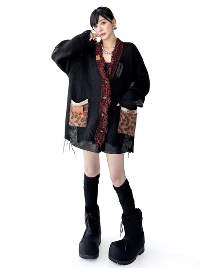 Mesh stitch top and skirt