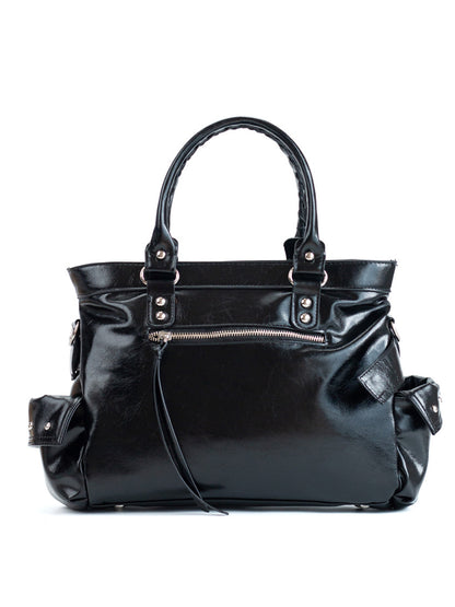 ベルトデザインショルダートートバッグ