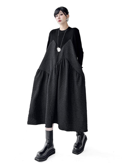 Mesh stitch top and skirt