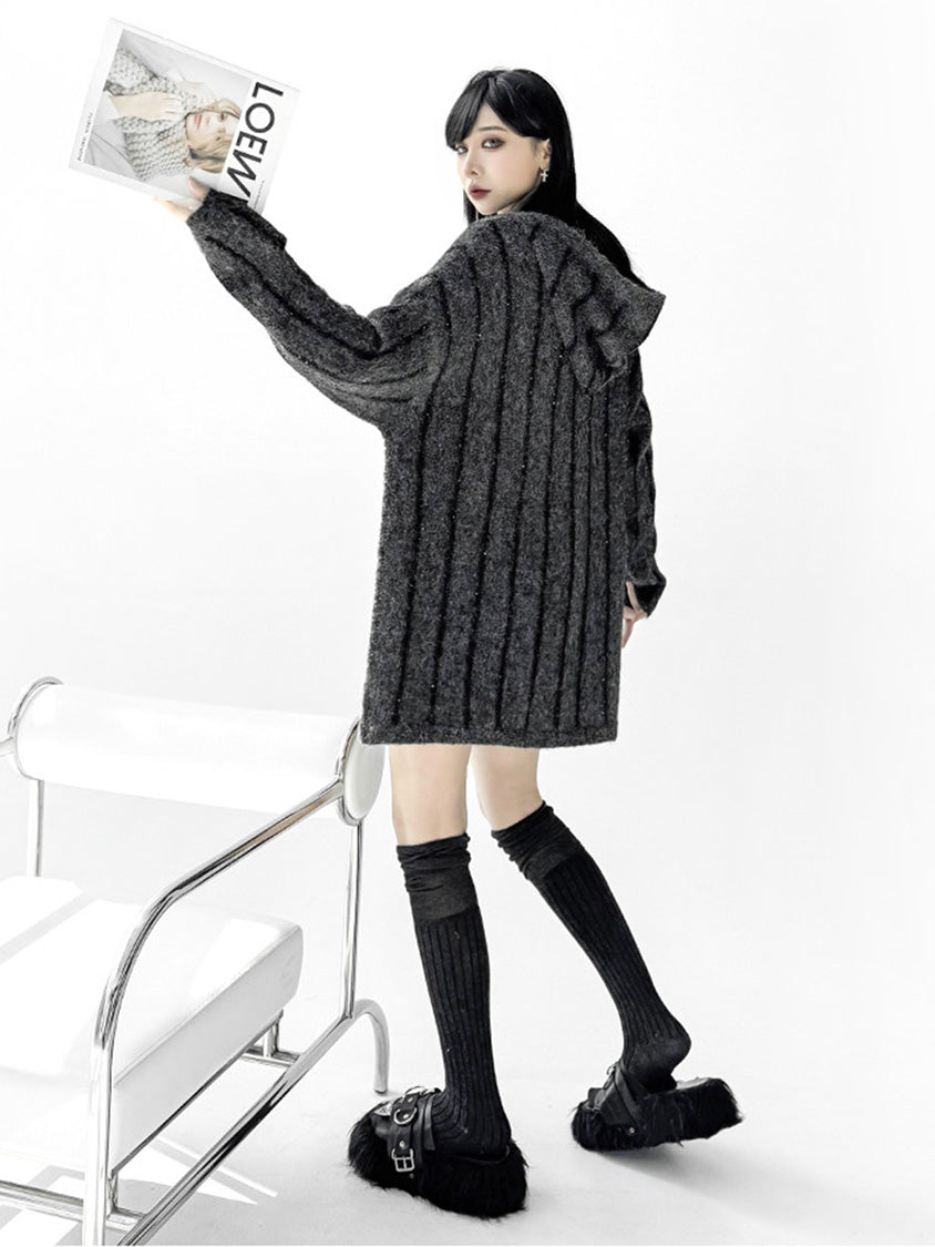 Mesh stitch top and skirt