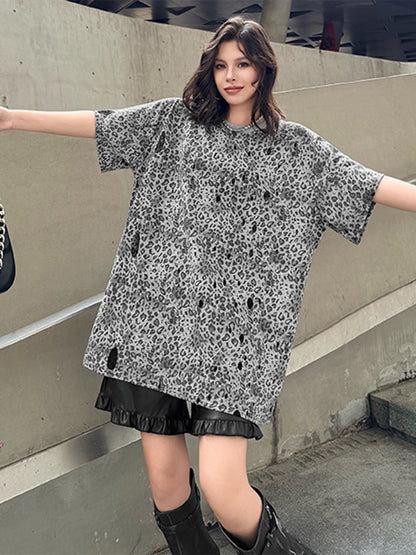 Mesh stitch top and skirt