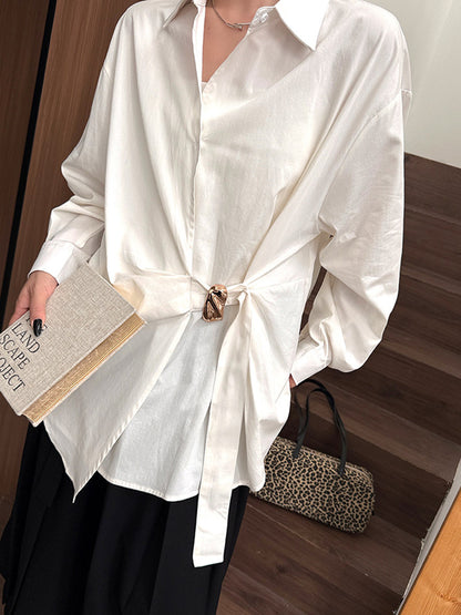 ツイストバックルブラウス