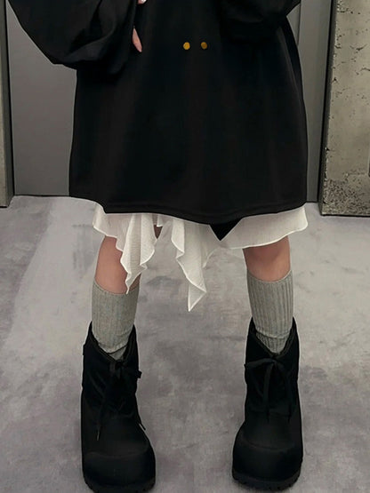 ドローストリングボリュームブーツ