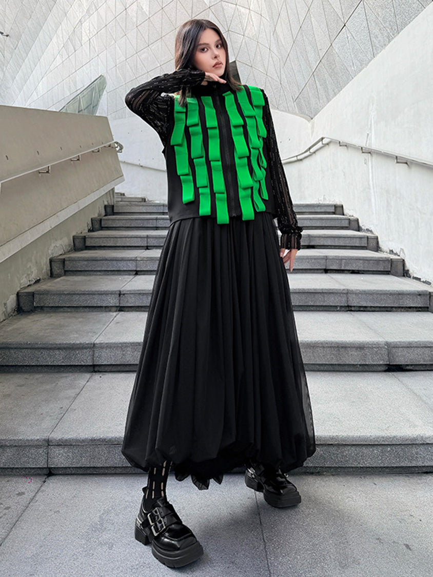 グリーンストラップベスト＆メッシュスカートシリーズ