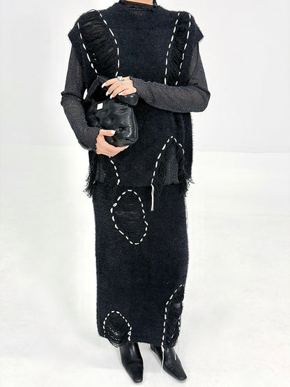 フローティングテクスチャトップ＆スカート