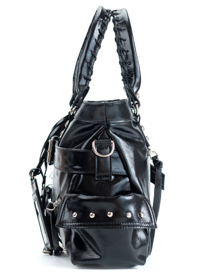 ベルトデザインショルダートートバッグ