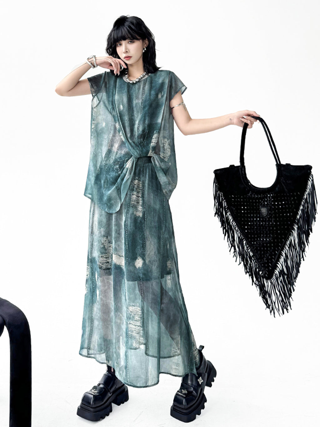 Floating Tie-Dye Top &amp; Skirt 