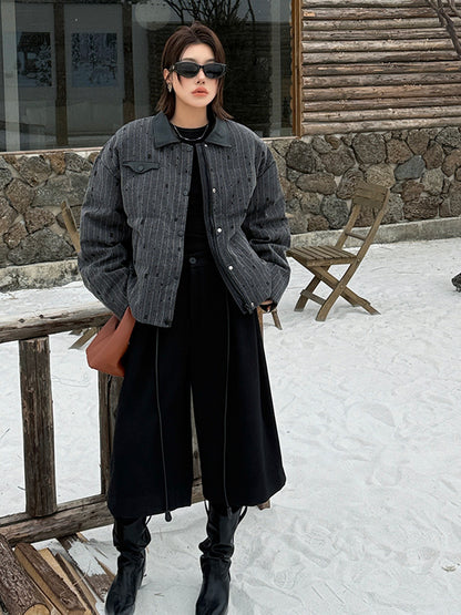 ストライプキルトジャケット