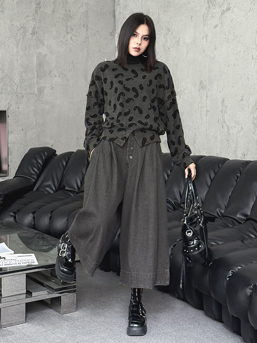 Mesh stitch top and skirt