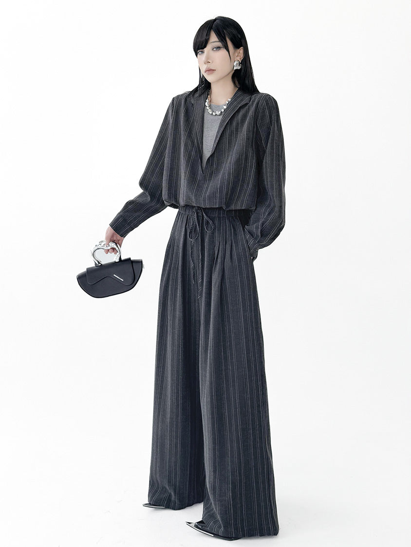 Mesh stitch top and skirt