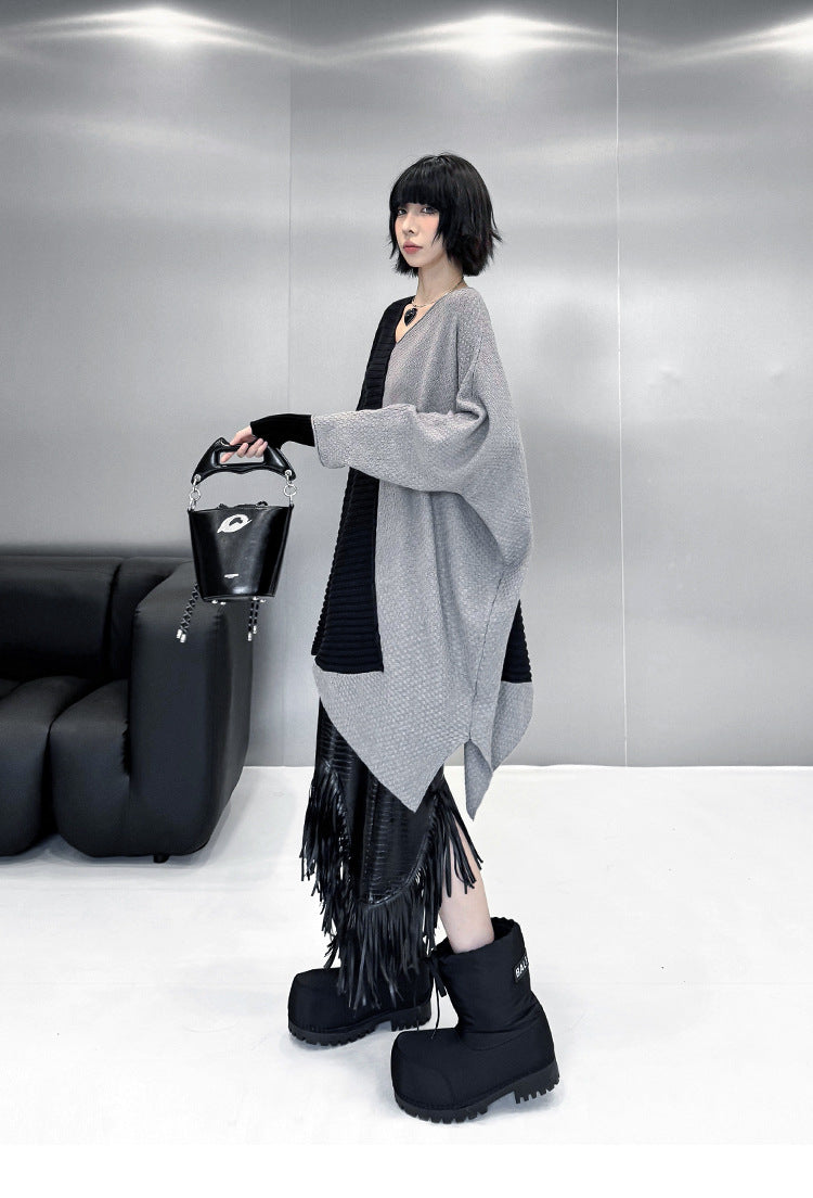 Mesh stitch top and skirt