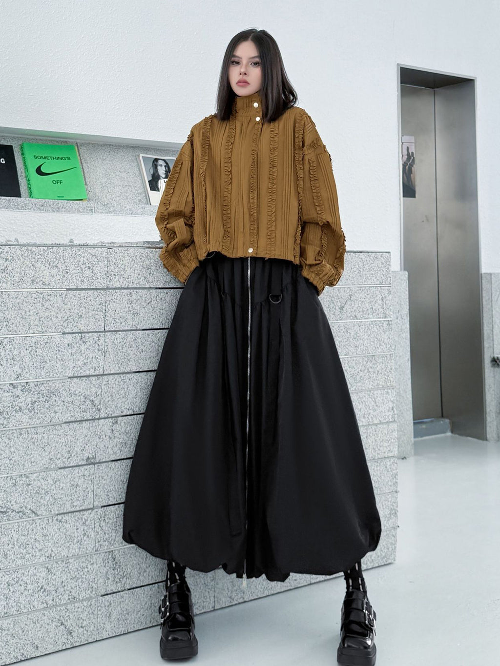 ハイウエストバルーンスカート