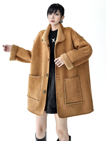 リバーシブルボアコート