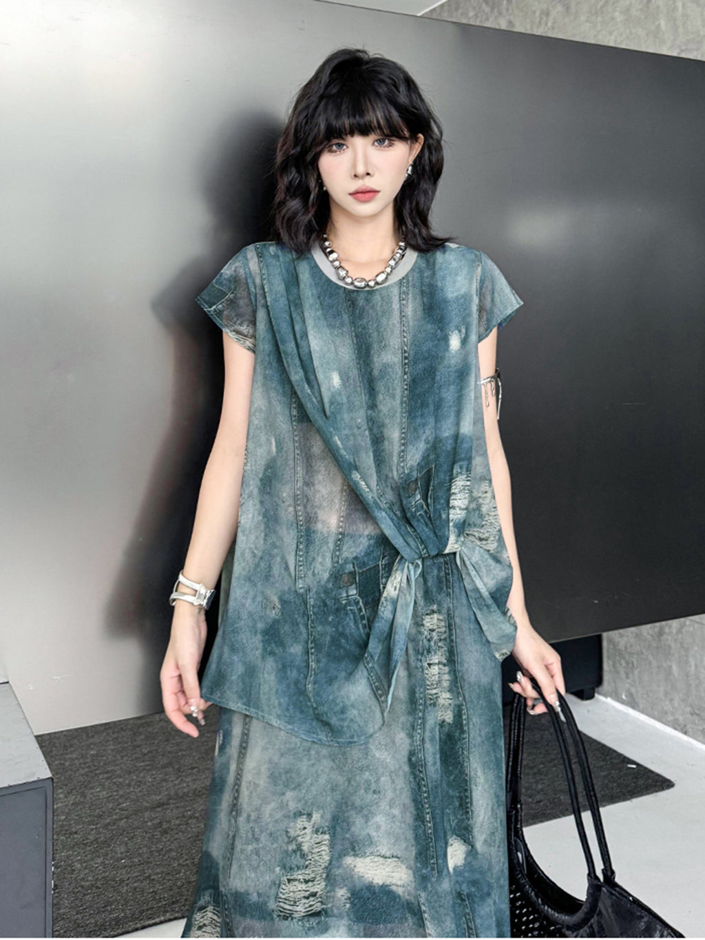 Floating Tie-Dye Top &amp; Skirt 