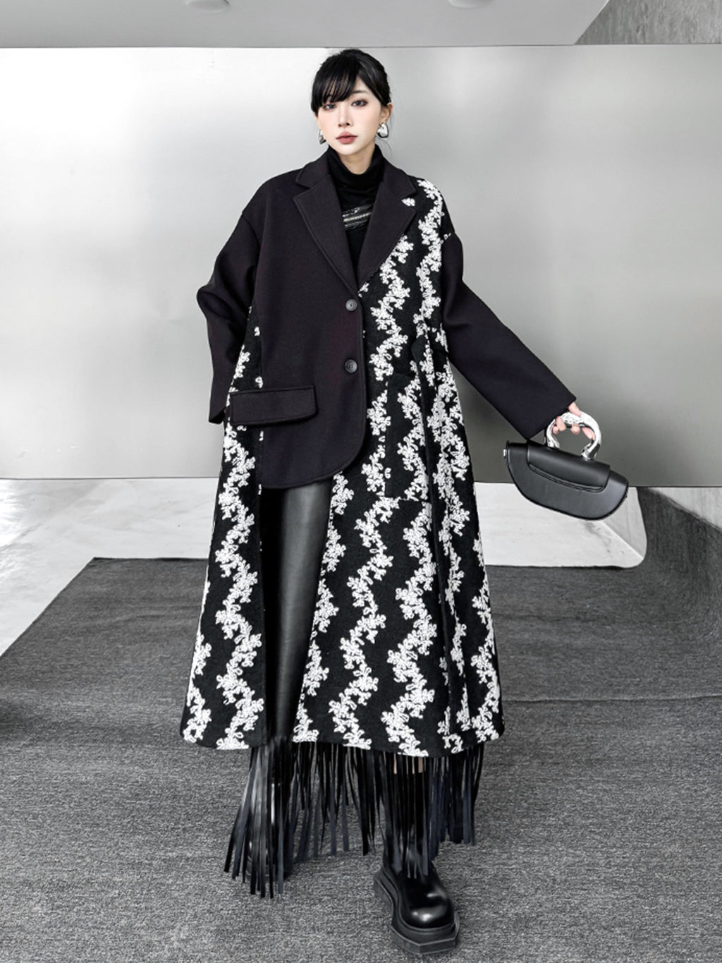 フローラルコントラストコート