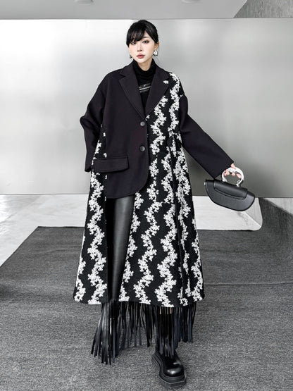 フローラルコントラストコート