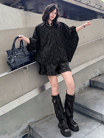 Mesh stitch top and skirt