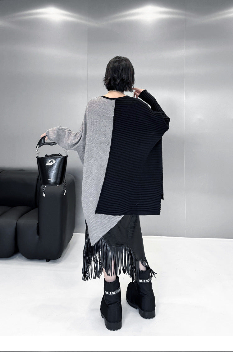 ツートンオーバーラップトップ