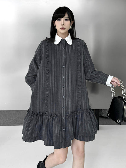 Mesh stitch top and skirt