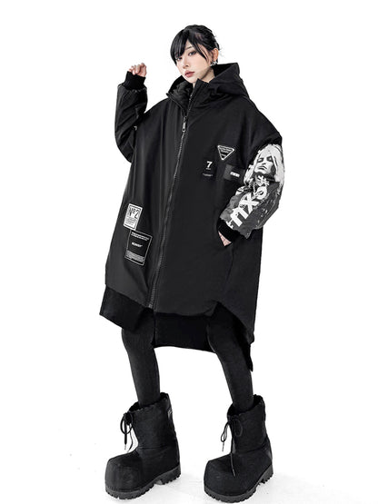 グラフィックスリーブジップジャケット