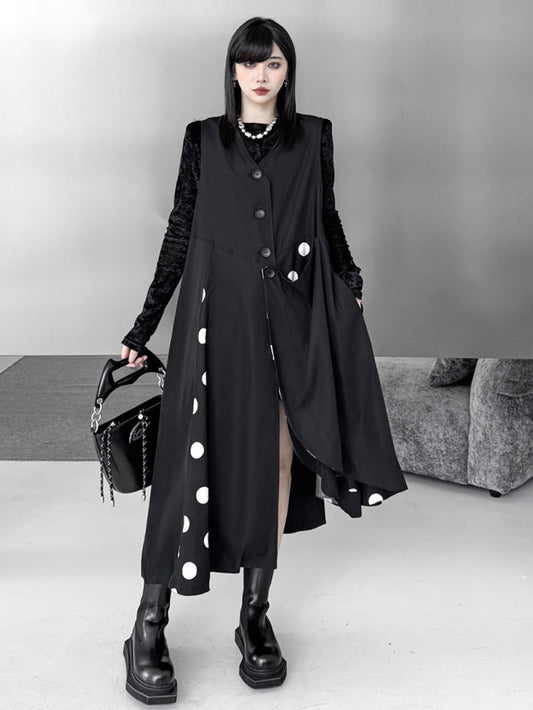 ドレープレイヤードロングドレス