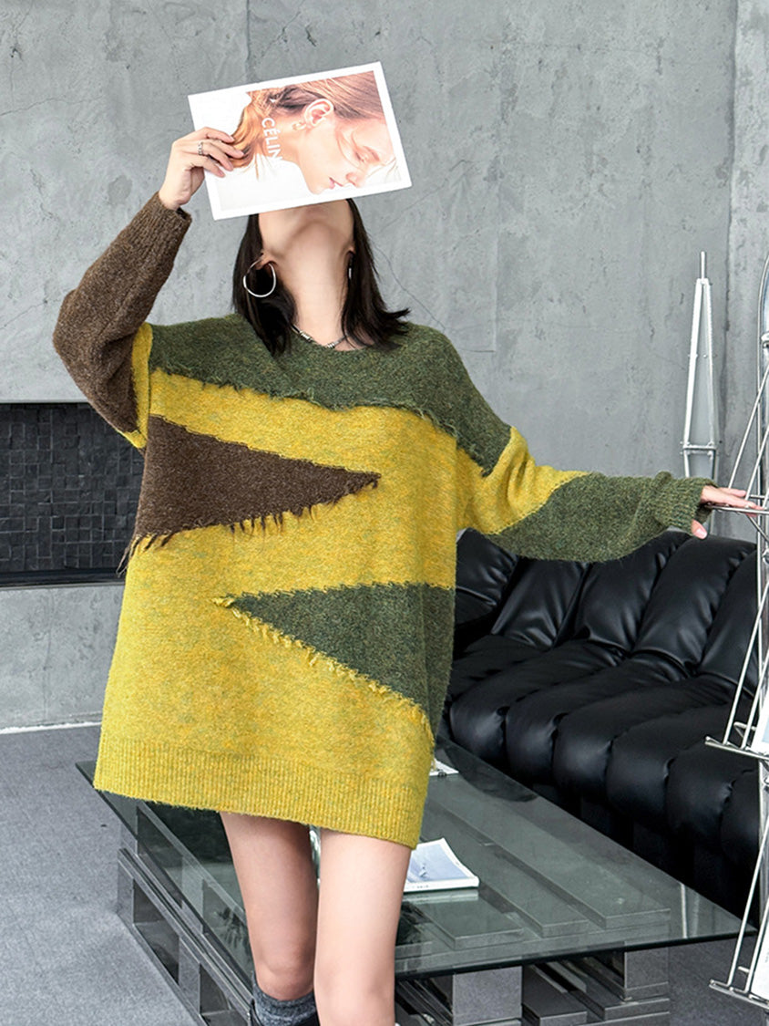 ジグザグフリンジセーター