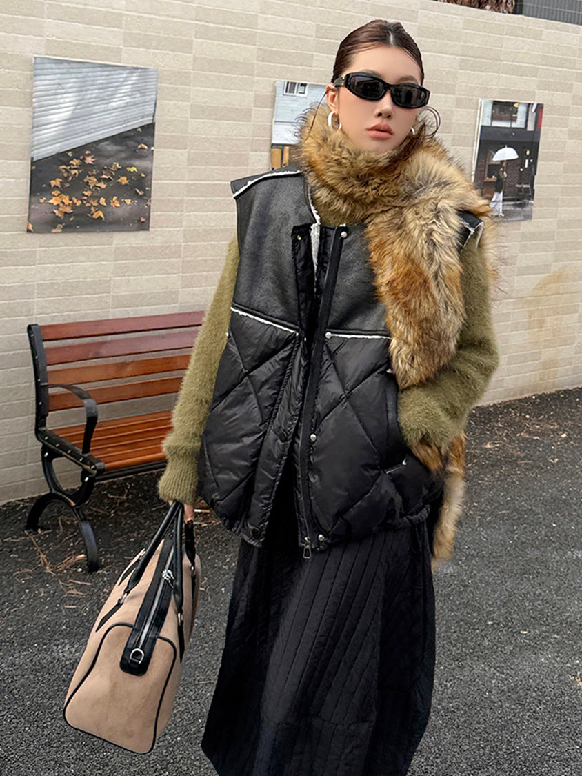 キルトボリュームベストジャケット