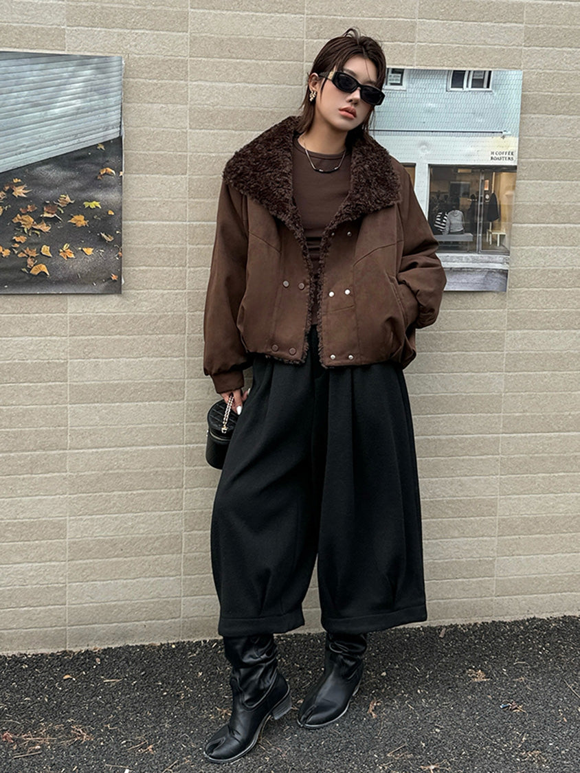 ボアカラージャケット