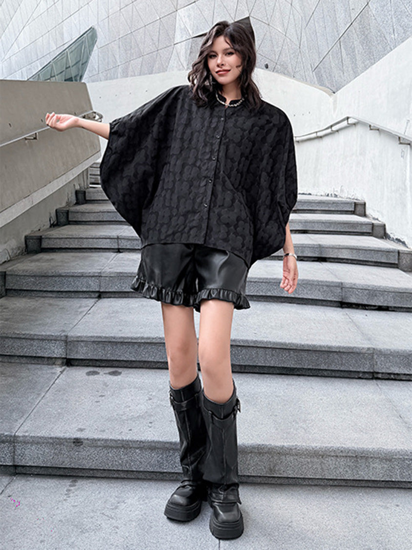 Mesh stitch top and skirt